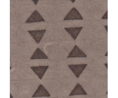 Nepaali paber MUSTRIGA 50x75cm - kolmnurgad, pruun